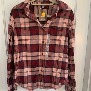 Pink/Red Carhartt Flannel - brand new!